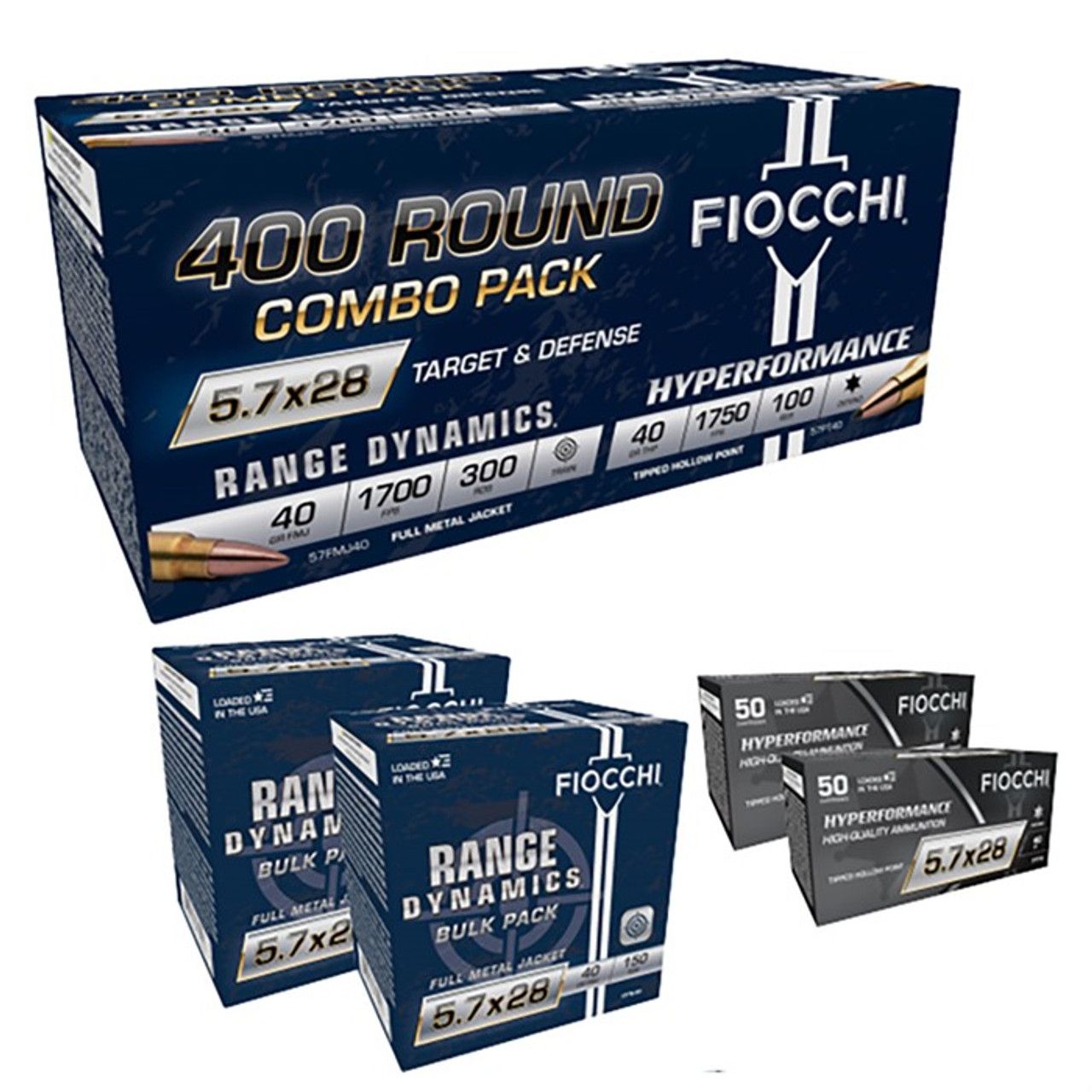 Range Dynamics/Hyperformance 5.7x28mm 400 Round Combo Pack
