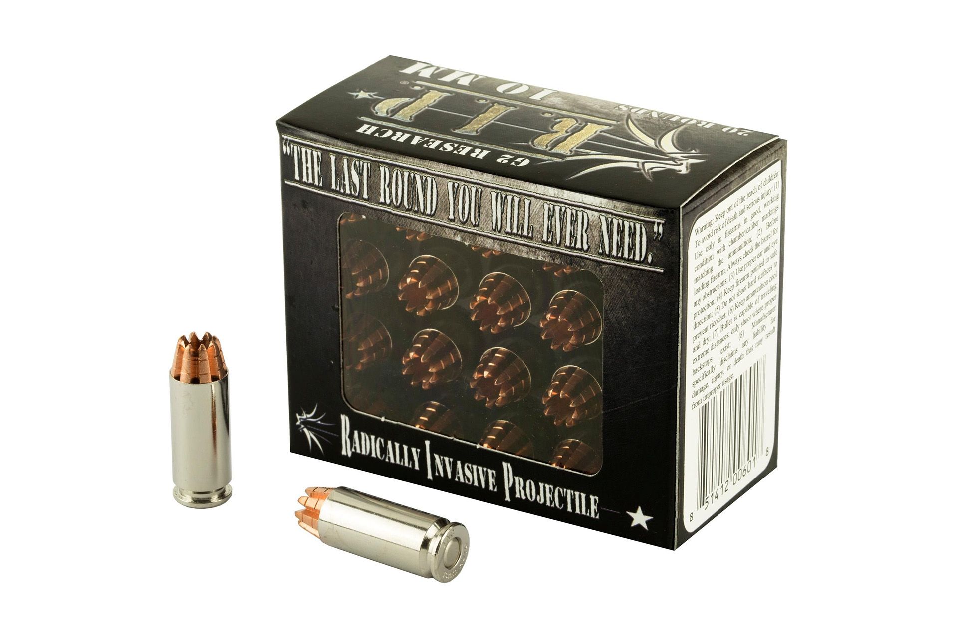 G2 Research, RIP, 10MM, 115 Grain, Lead Free Copper, 20 Round Box, California Certified Nonlead Ammunition