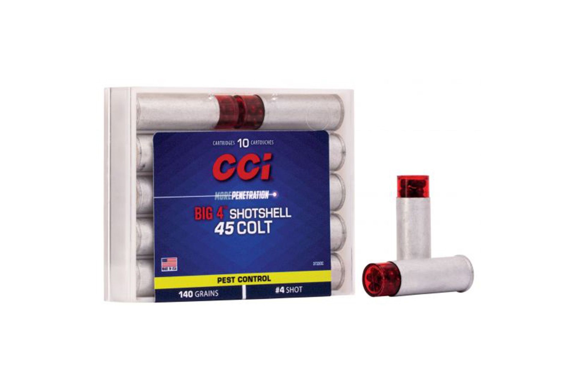 CCI 3722CC Big 4 45 Long Colt 140 Grain Shotshell #4 Shot 10 Rd