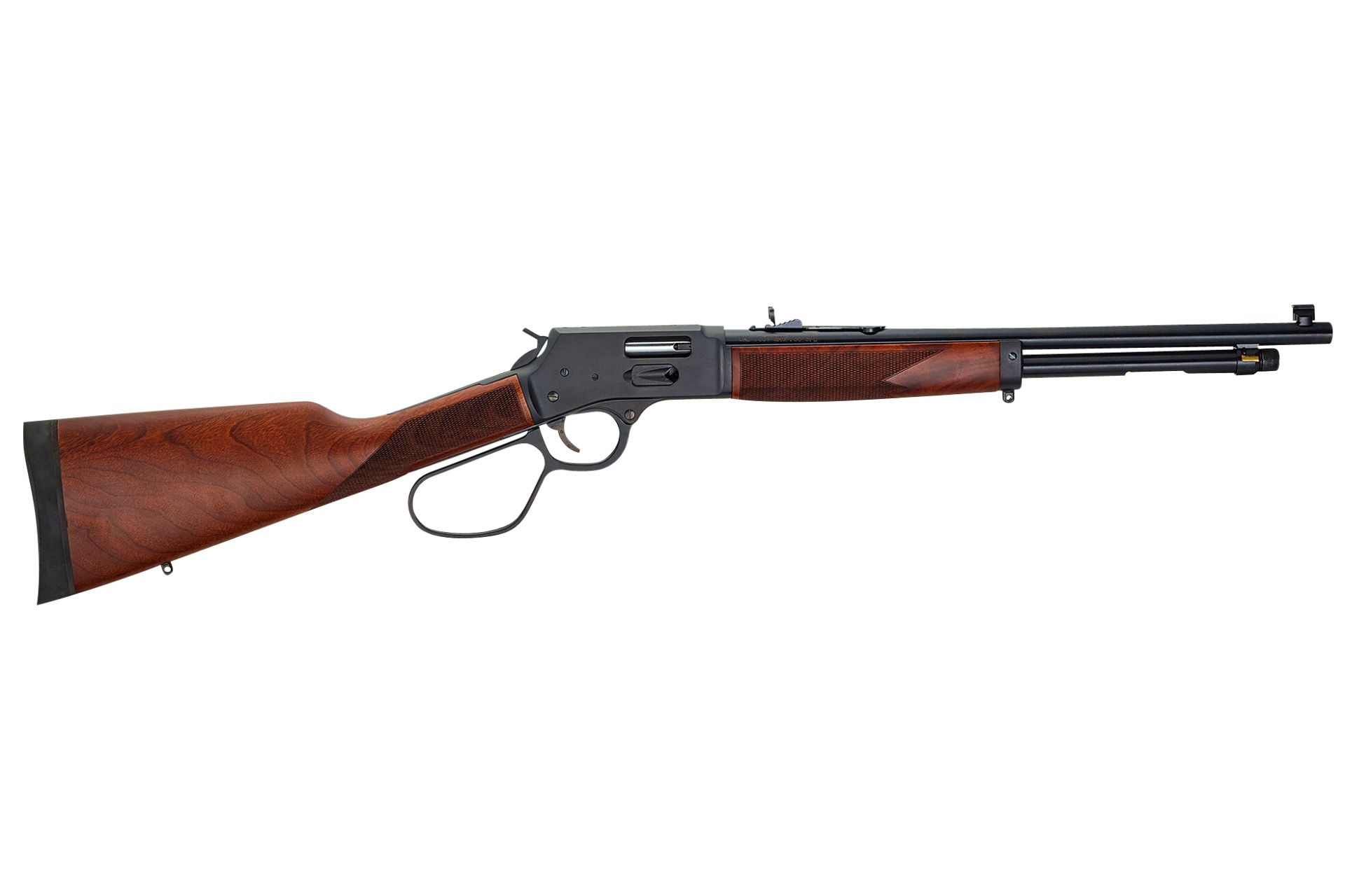 Henry Repeating Arms Big Boy Side Gate 45 Long Colt Lever Action Rifle - 10+1 Rounds, 20" Barrel American Walnut Stock Wood Blue/Black