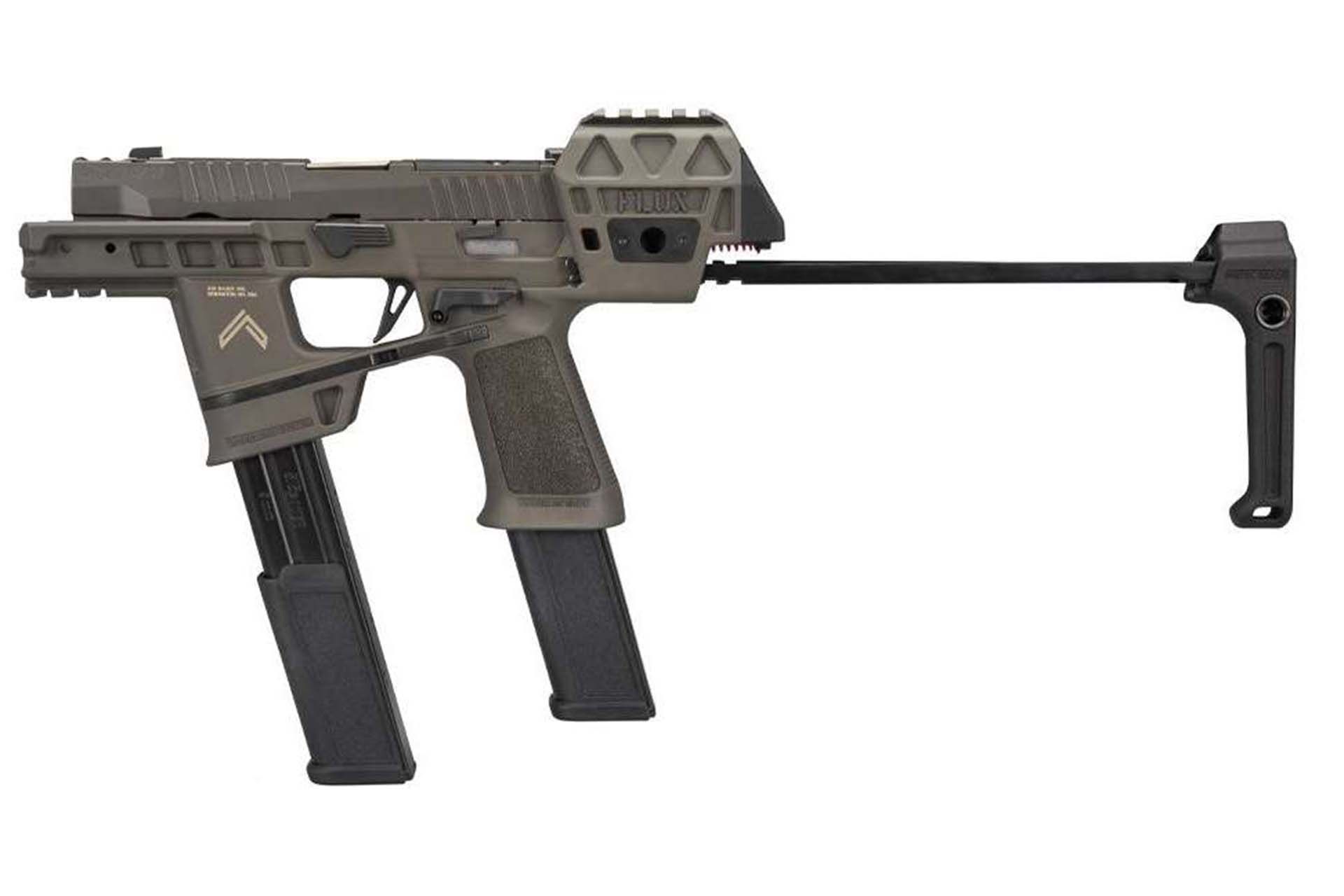 Sig Sauer P320 9mm 3.9In Flux Legion Gray Striker X-Ray 3 Optic Ready Flux Grip (2) 30Rd Steel Mag Pcb