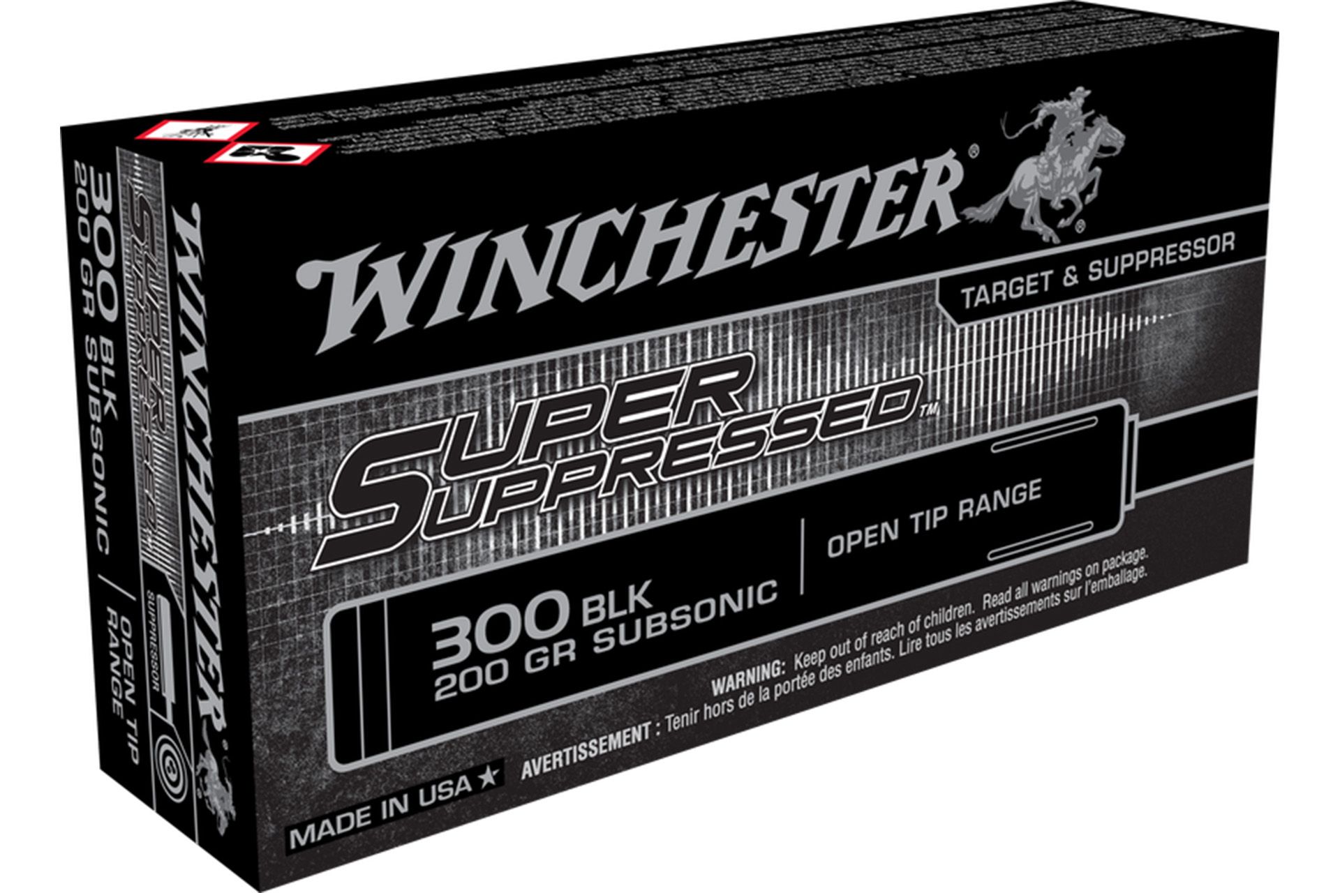 Winchester Super Suppressed Brass .300 AAC Blackout 200 Grain 20-Rounds OTM