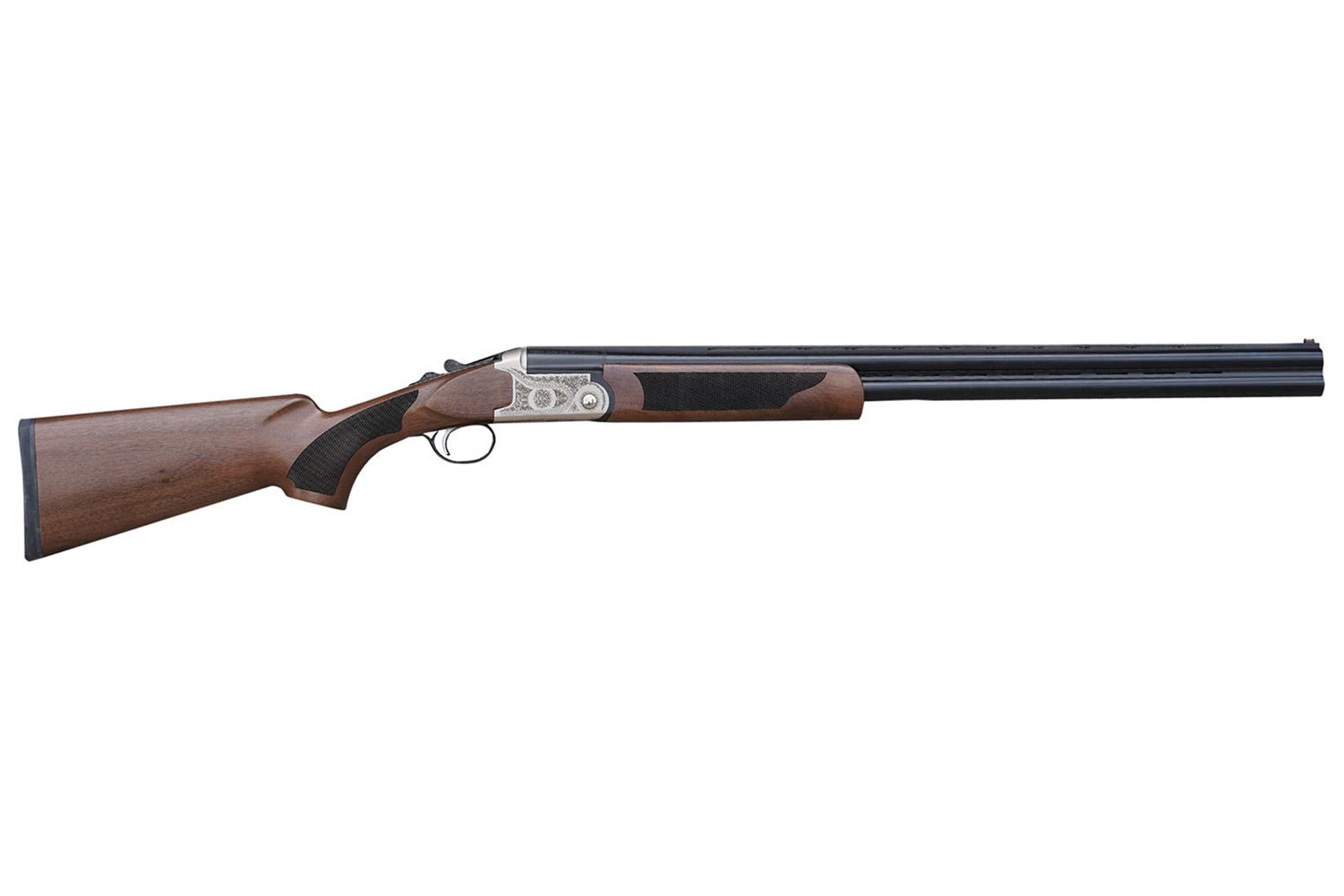Pointer Acrius 20 GA 28" O/U 3" Chamber 2rd Capacity Nickel Engraved Metal Finish & Turkish Walnut Stock Right Hand Includes 5 Chokes