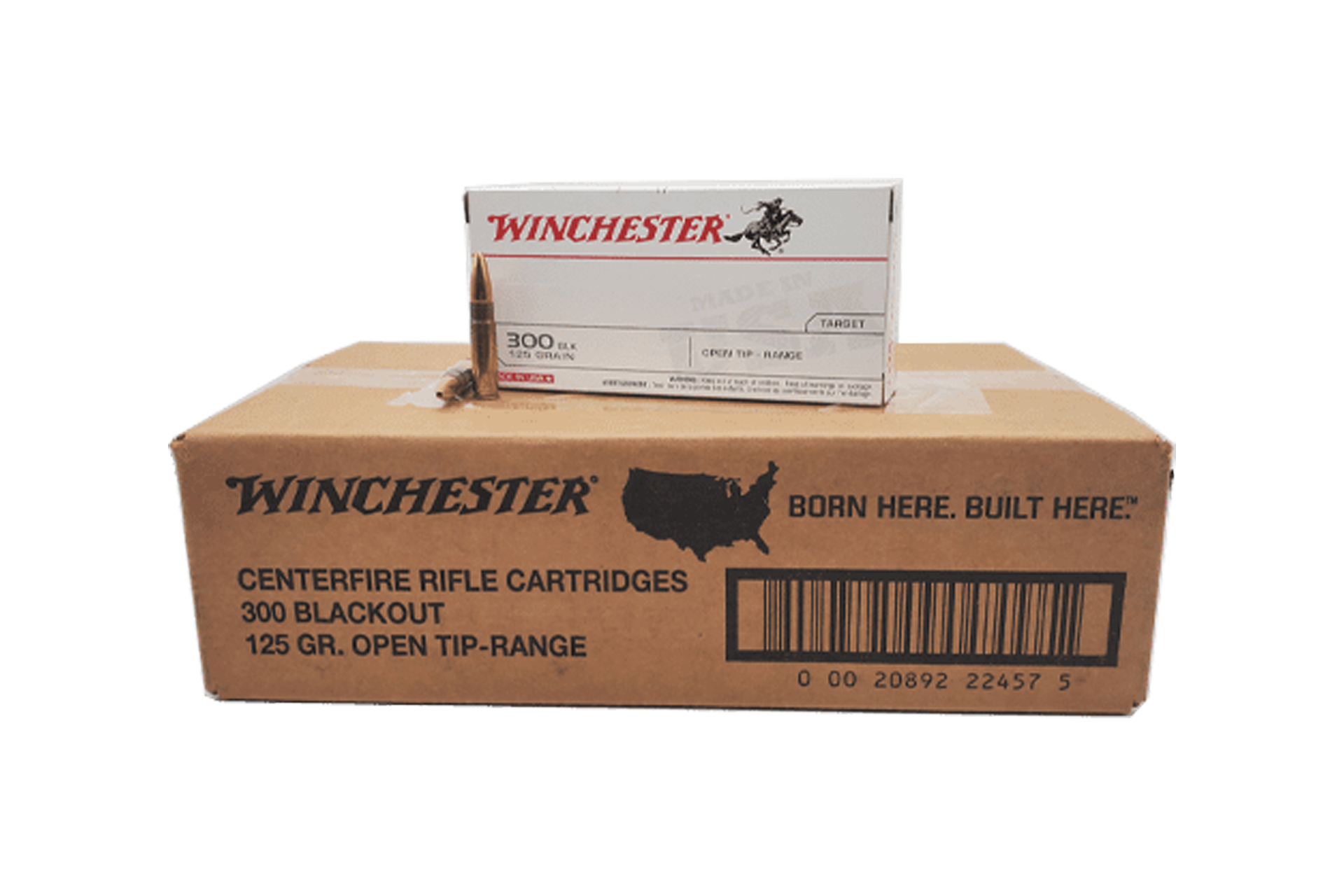 Winchester Ammunition USA 300 Blackout 125 Grain Open Tip Rifle Ammo - 200 Round Case