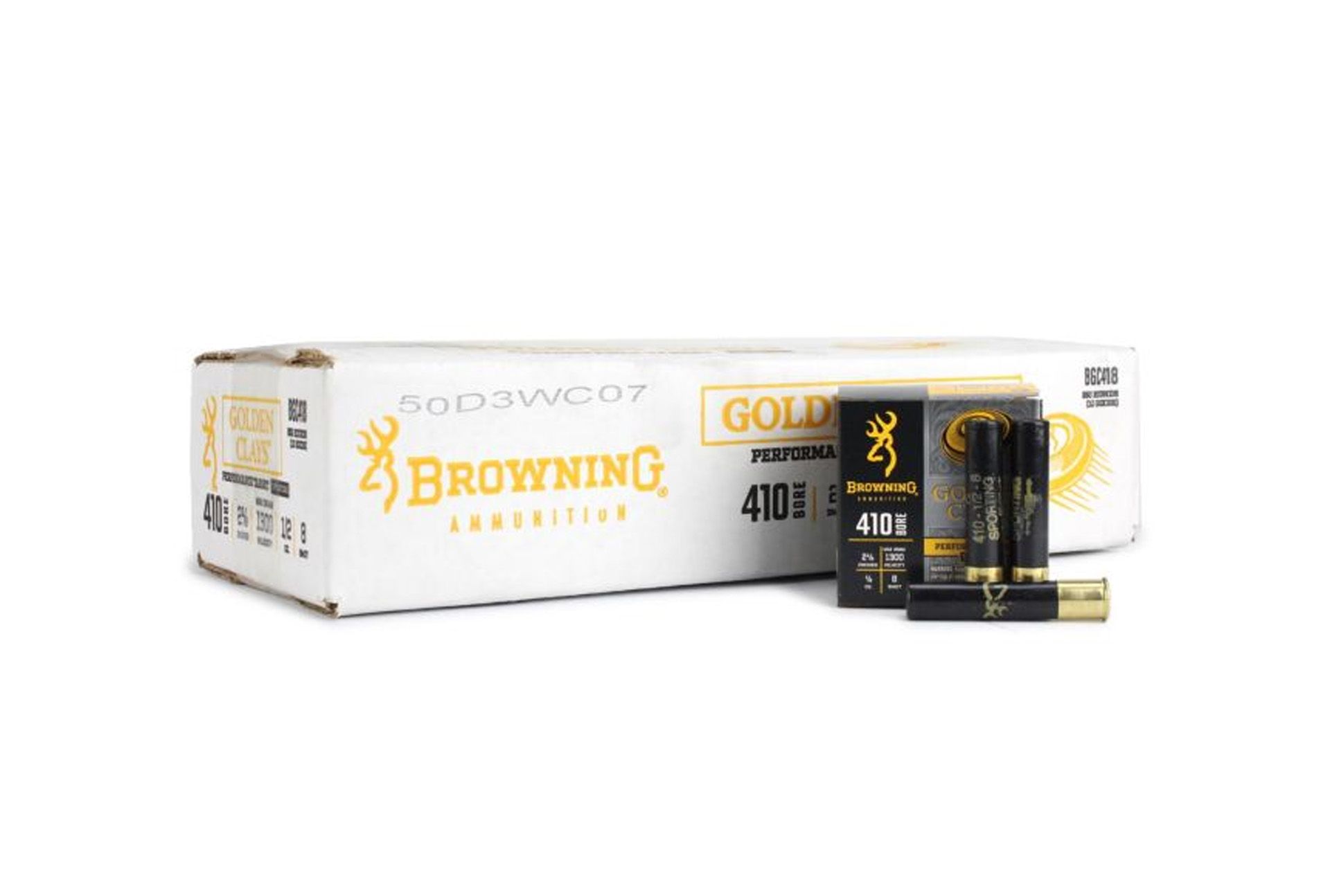 Browning Golden Clays 410 2-1/2" 1/2 OZ #8 1300 FPS Shotgun Ammo - 250 shell case