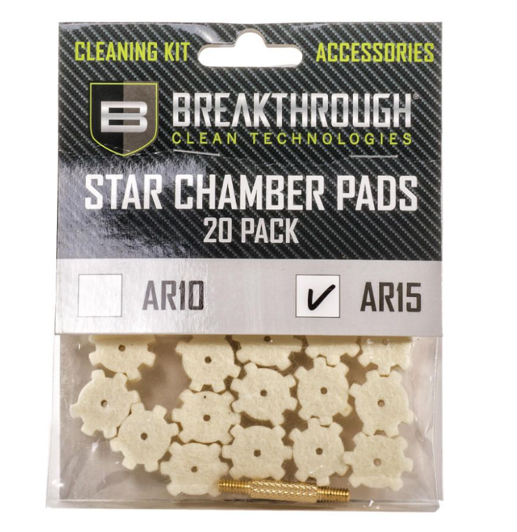 AR-15 Star Chamber Pad With #8-32 Thread (Male / Male) Adapter - 20 Pack