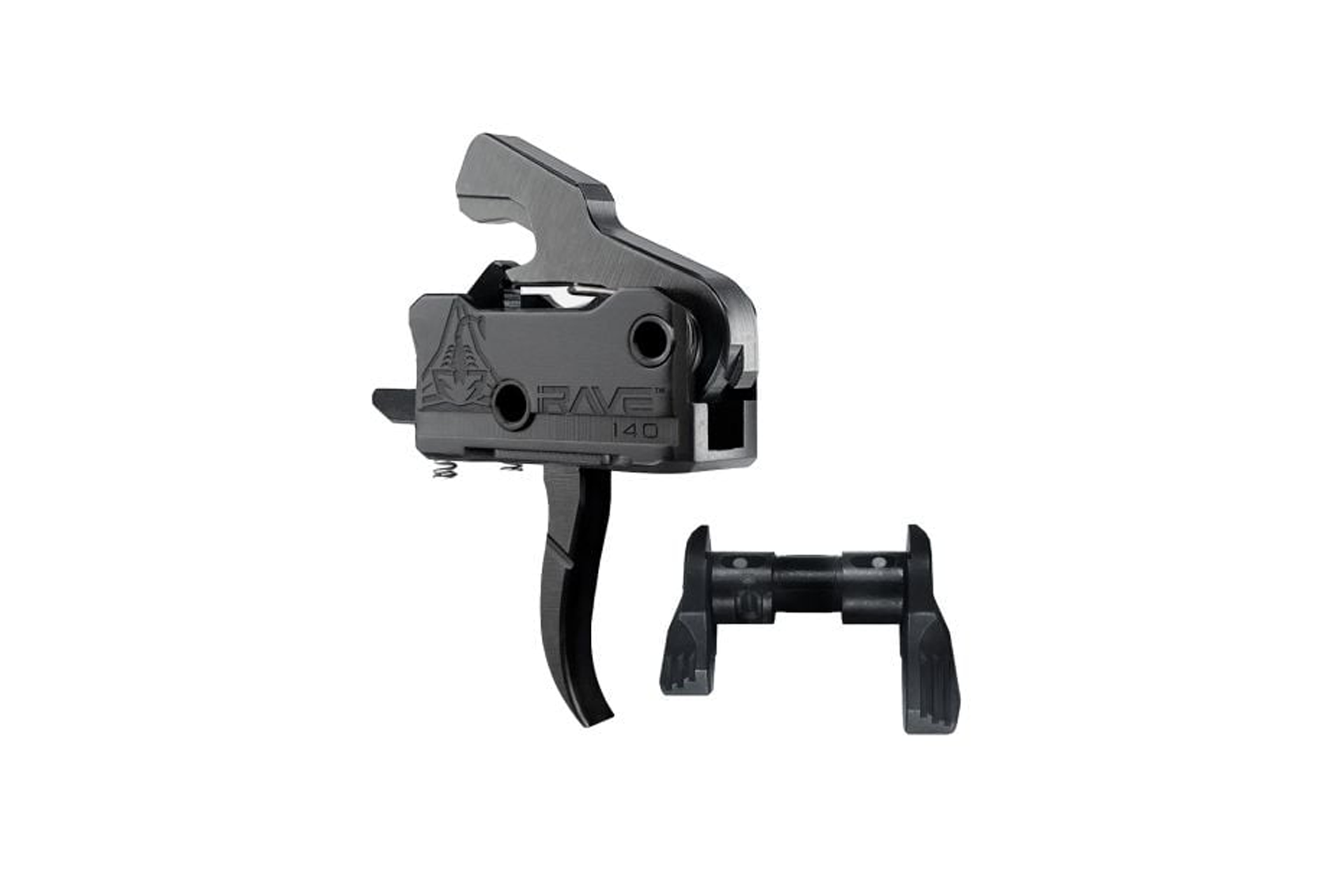 Rise Armament Rave 140 Curved Trigger w/ RA-6423 Black Ambi Safety Selector Combo Kit