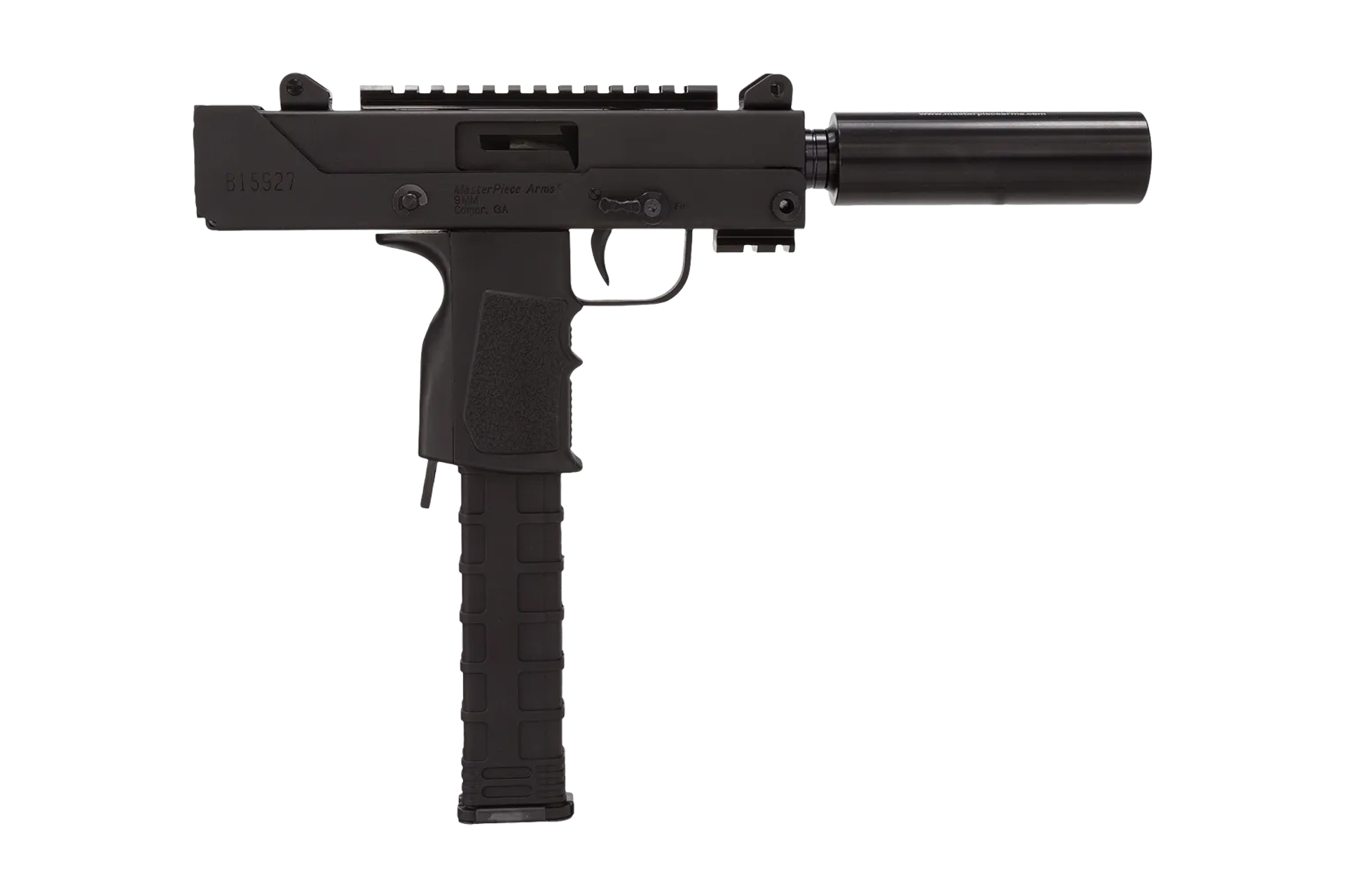 MasterPiece Arms 30SST Defender 9mm 6" 30-Rounds Side Cocking Threaded Pistol