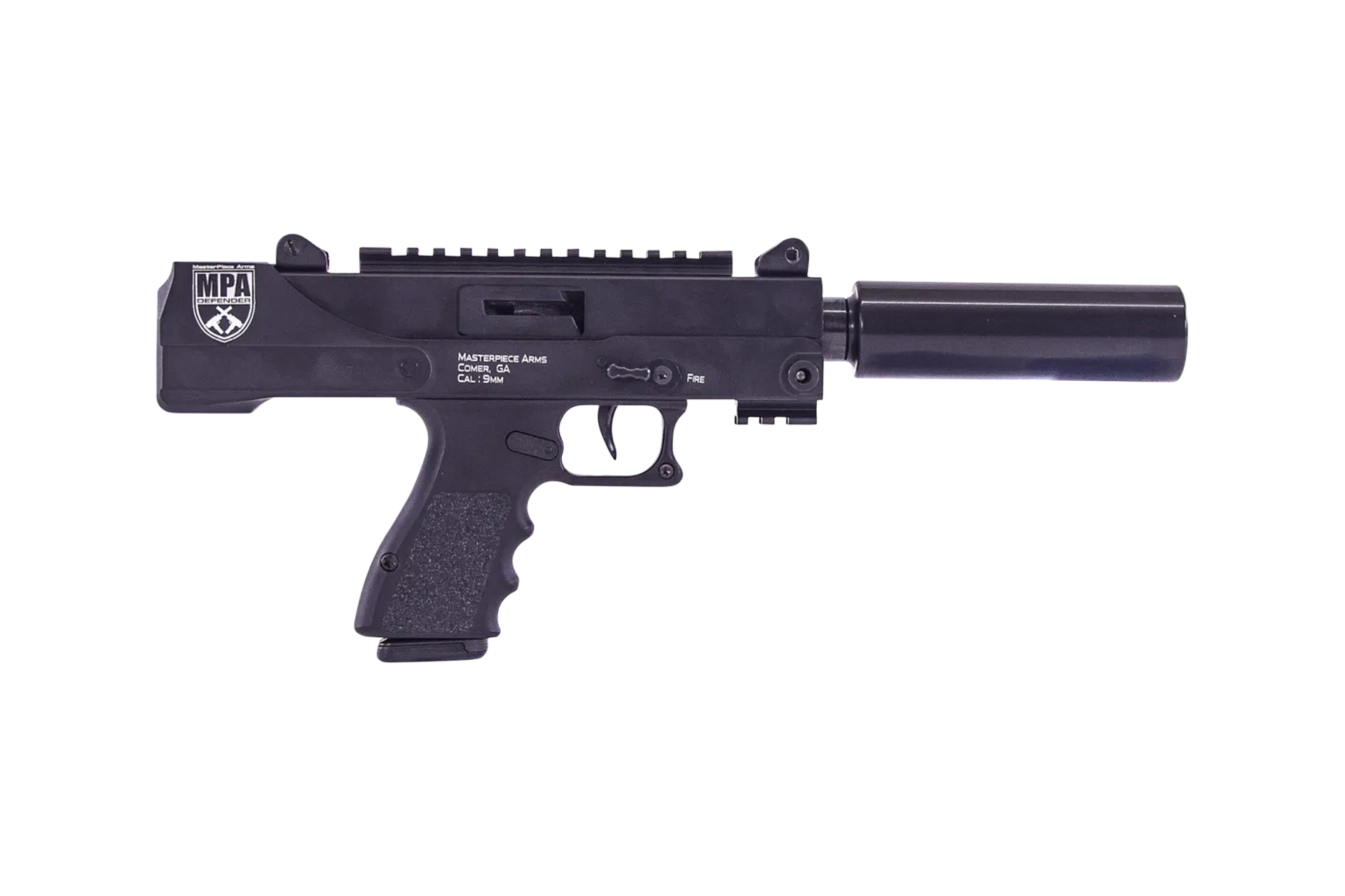 Masterpiece Arms Defender 9mm Threaded Pistol - 4.5" - 1x 17rd Mag
