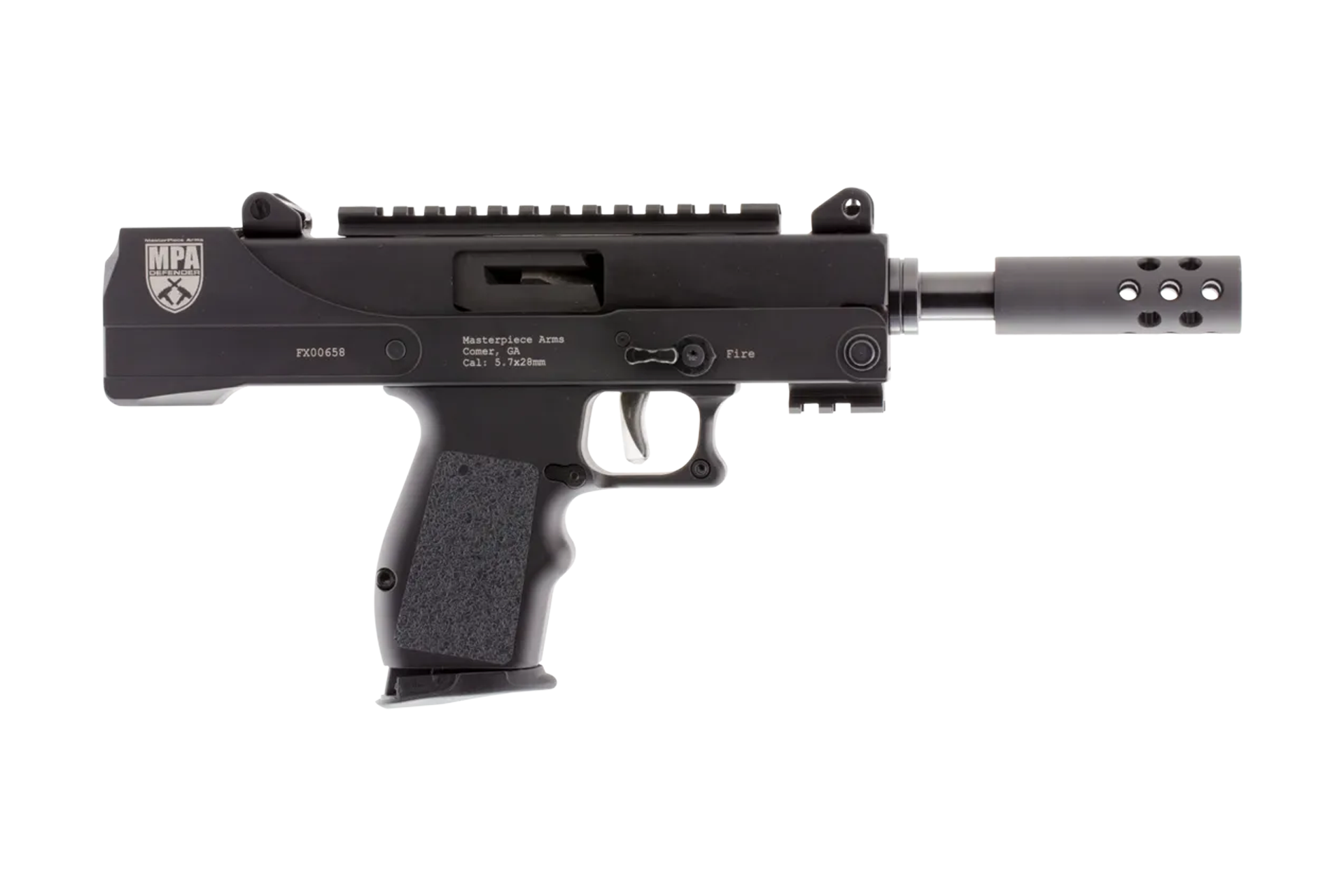 Masterpiece Arms Defender 5.7x28mm Pistol - 5.0" - 1x 20rd Mag