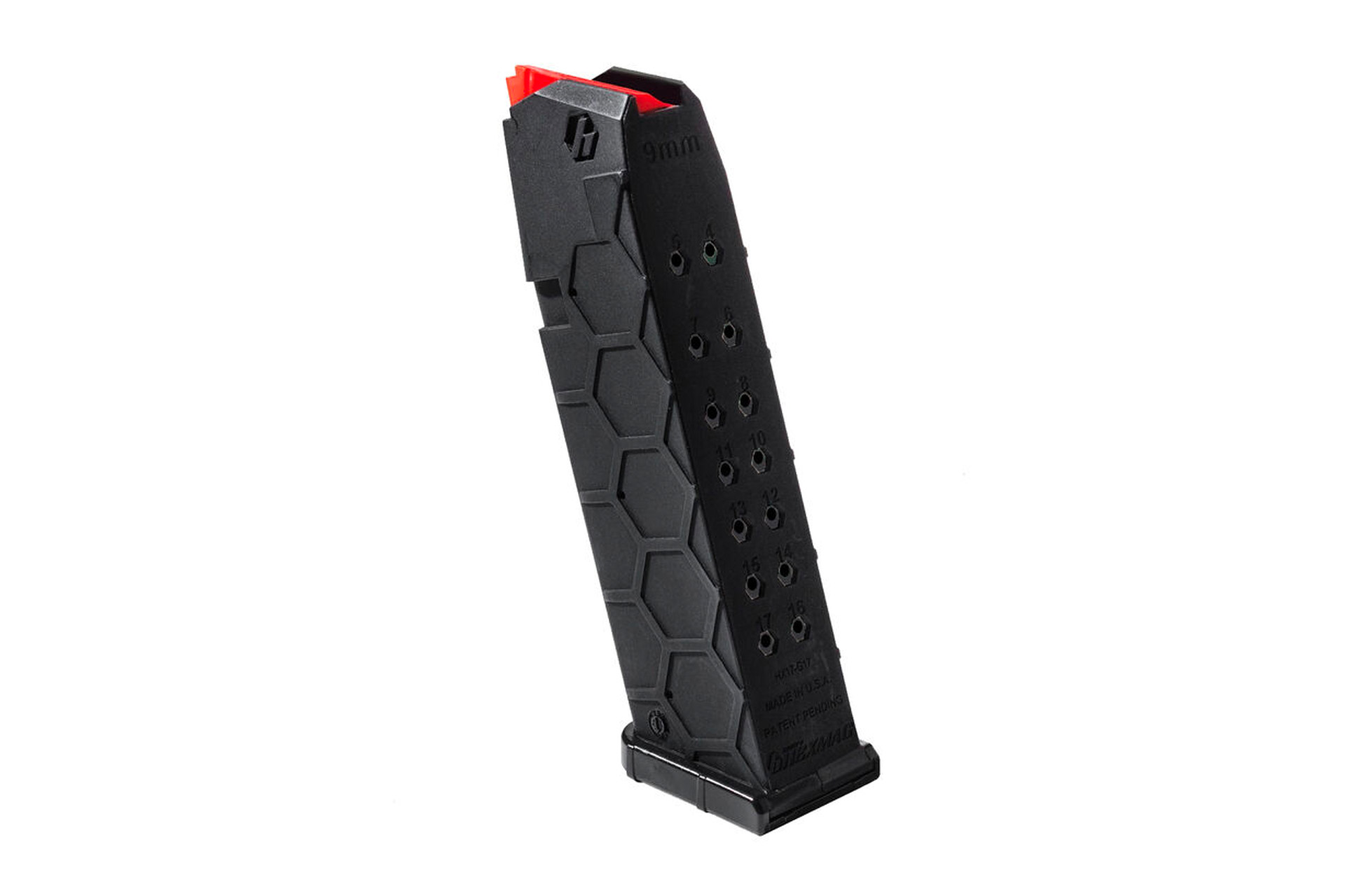 Hexmag Hexmag 9mm 17-Round Carbon Fiber Magazine for Glock 17 Pistols