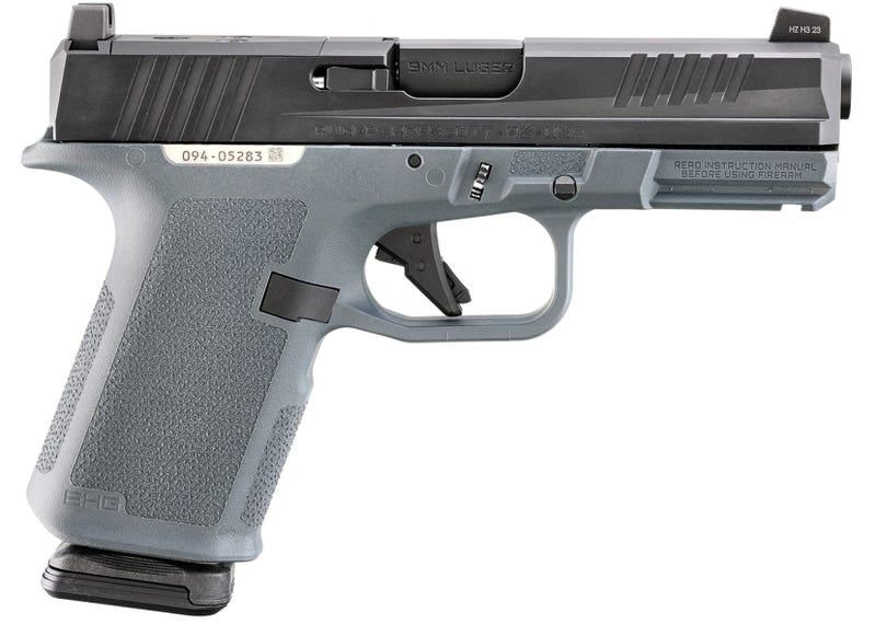 Ruger, RXM, Striker Fired, Semi, 9MM, 4", Magpul EHG Gray Frame, Optics Ready, Front Night Sight, 15 Rounds, 2 Magpul PMAG GL19 Magazines