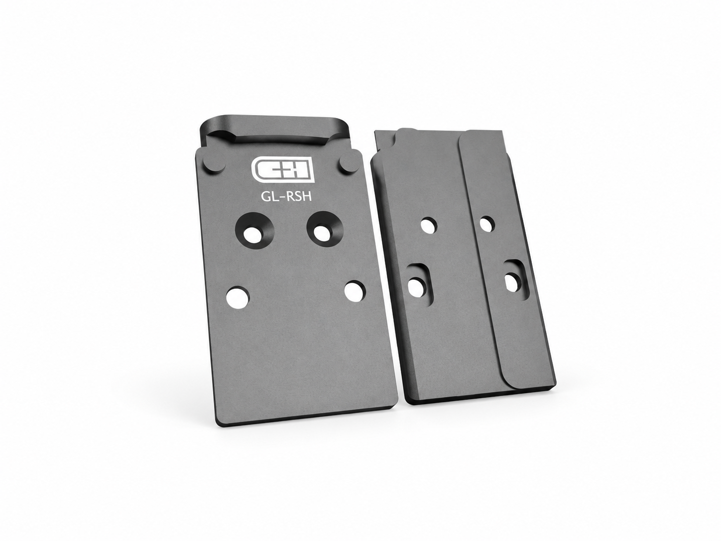 C&H Precision V4 Optic Plate Glock MOS to RMR/SRO/Holosun 407C/507C/508T/507 Comp - Black