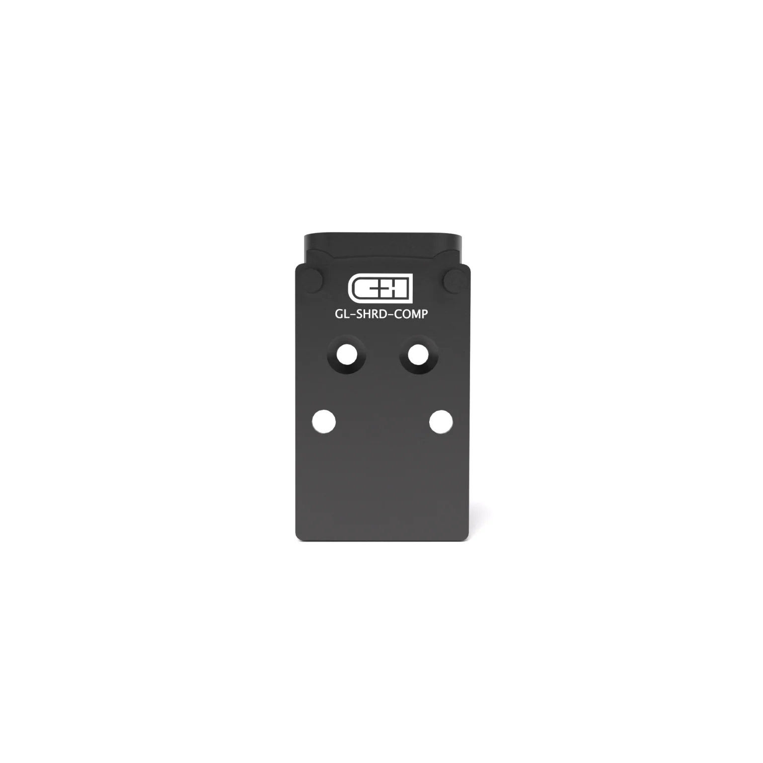 C&H Precision Optic Plate Glock MOS for Shrouded C&H COMP / Trijicon SRO - Black