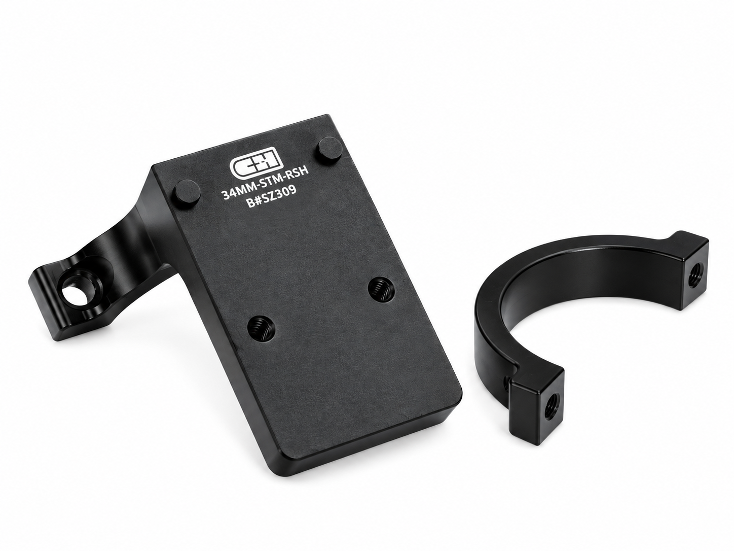 C&H Precision 34mm Scope Tube Mount for RMR/Holosun C / C&H EDC-XL/COMP - Black