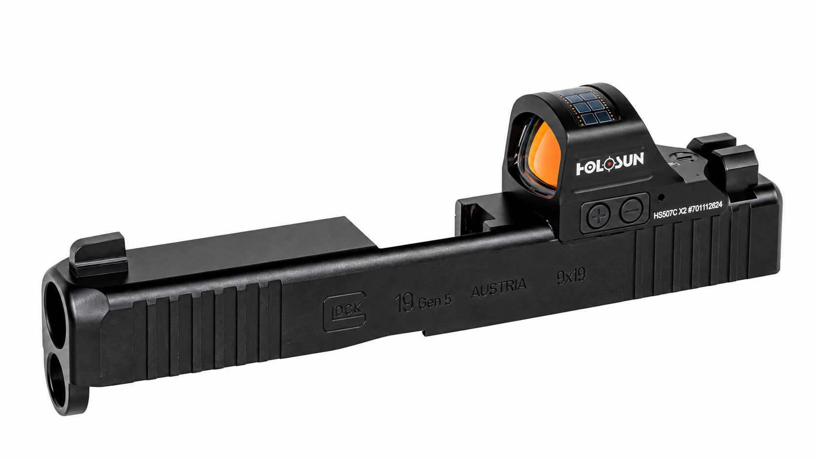 C&H Precision C&H Precision Backup Iron Sights for RMR/Holosun on Glock or Walther PDP - Black