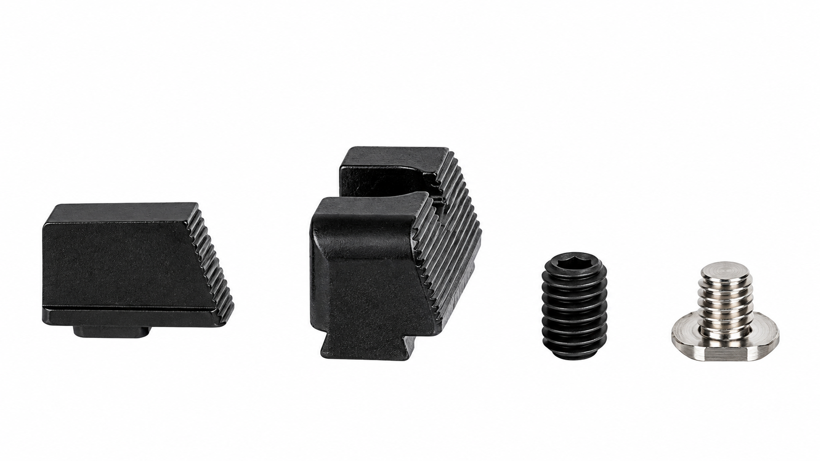 C&H Precision C&H Precision Backup Iron Sights for SRO-Height Optics on Glock or Walther PDP - Black