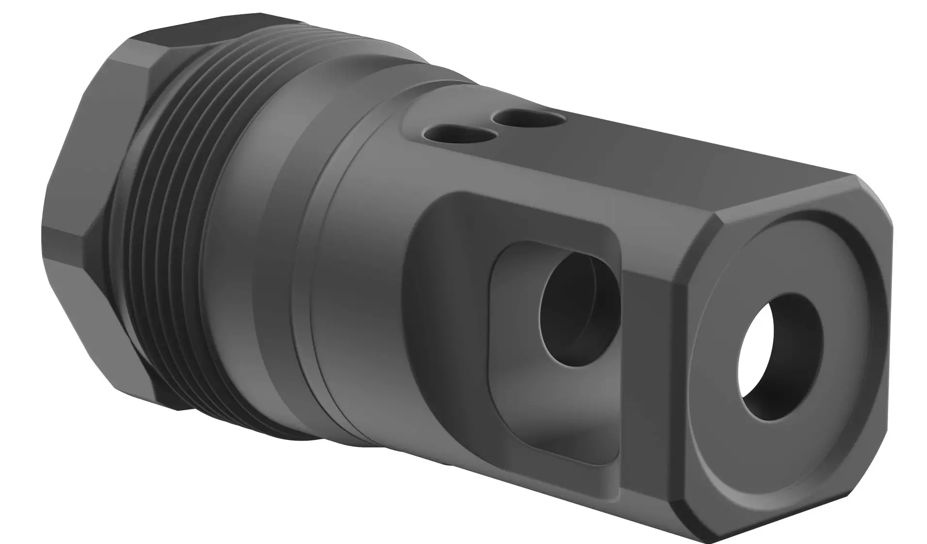 Breek Arms Plan B Echo Single-Port Muzzle Brake 9mm 1/2x28 TPI