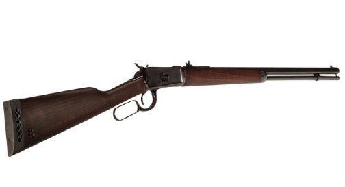Heritage Mfg 92 38 Special +P/357 Mag 12rd 24" Stainless Polished Octagon Barrel, Stainless Polished Receiver, Fixed Hardwood Stock