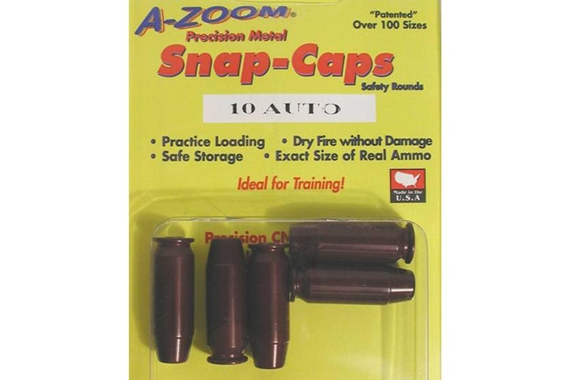 A-Zoom Pistol Metal Snap Caps - 10mm Auto