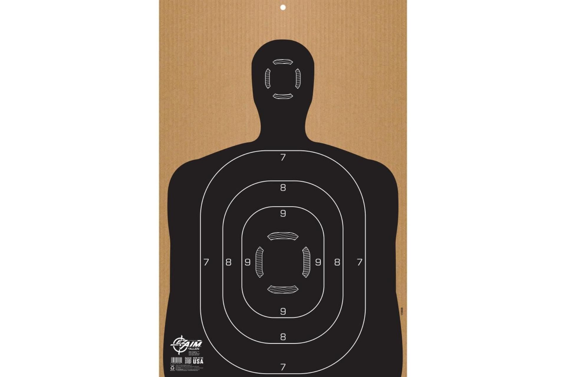 Allen Ez Aim Silhouette Target B27, Corrugated, 23 X 35