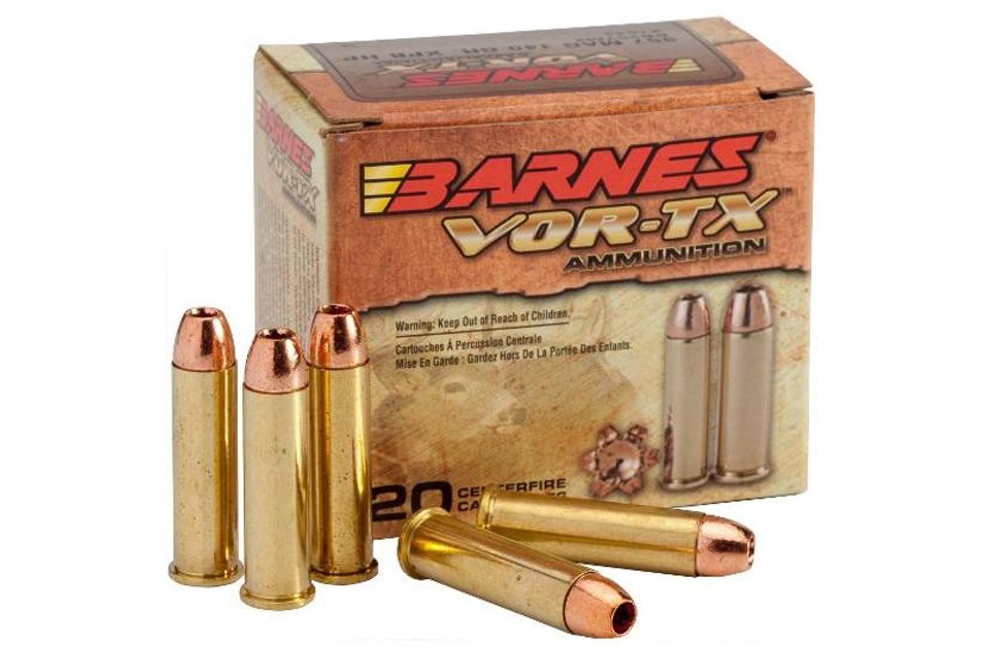 Barnes Bullets 21547 VOR-TX 45 Colt (LC) 200 gr 1025 fps XPB Handgun Ammo - 20 Rounds