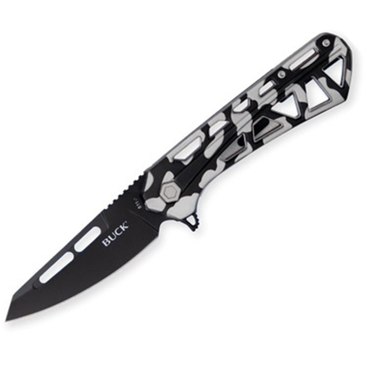 Buck Knives Trace Folder Large Camo Handle Tanto Blade