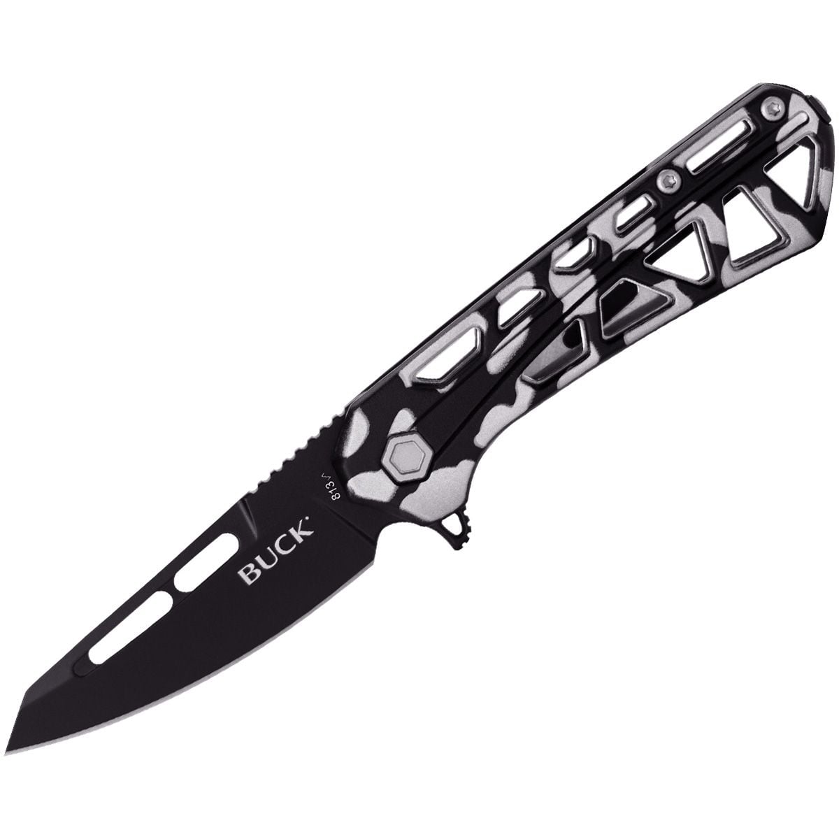 Buck Knives Trace Folder Small Camo Handle Tanto Blade