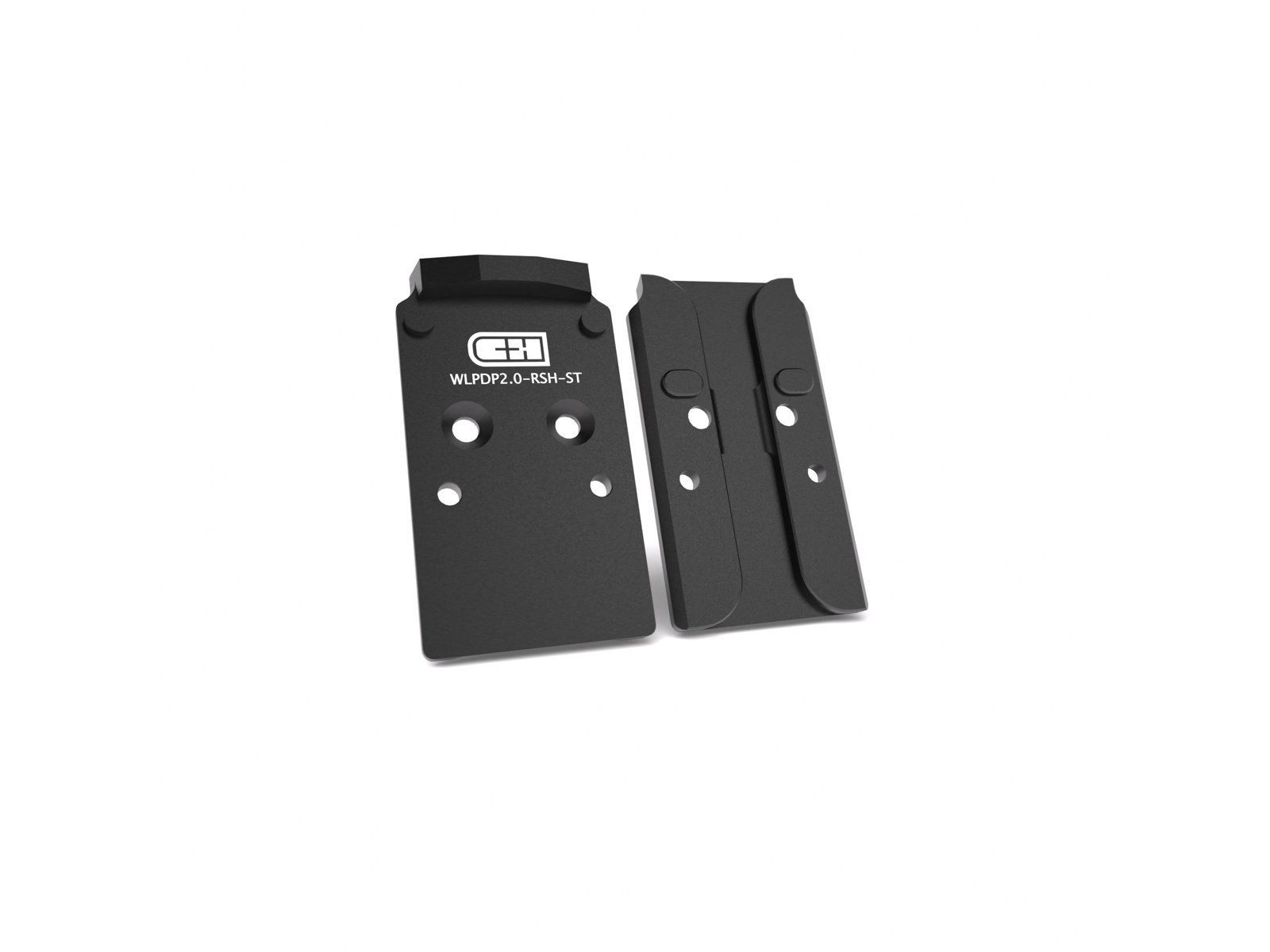 C&H Precision V4 Optic Plate Walther PDP 2.0 to RMR/Holosun C - Black