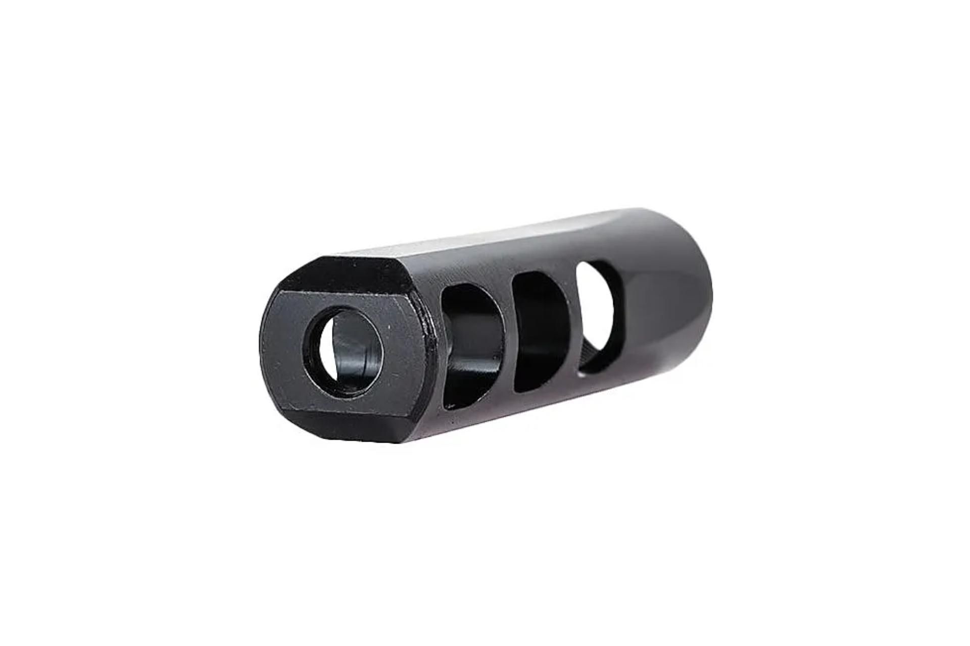 Faxon 7.62 MuzzLok 3-Port Muzzle Brake, Steel, QPQ Nitride