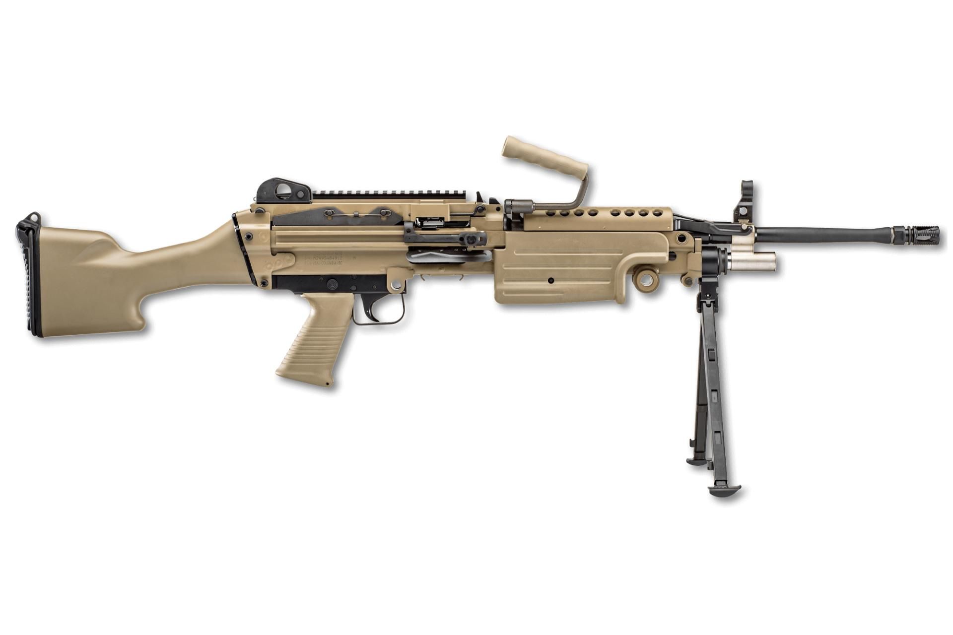 FN America M249S 18.5" 5.56 NATO 30Rd Semi-Auto Rifle - Standard FDE