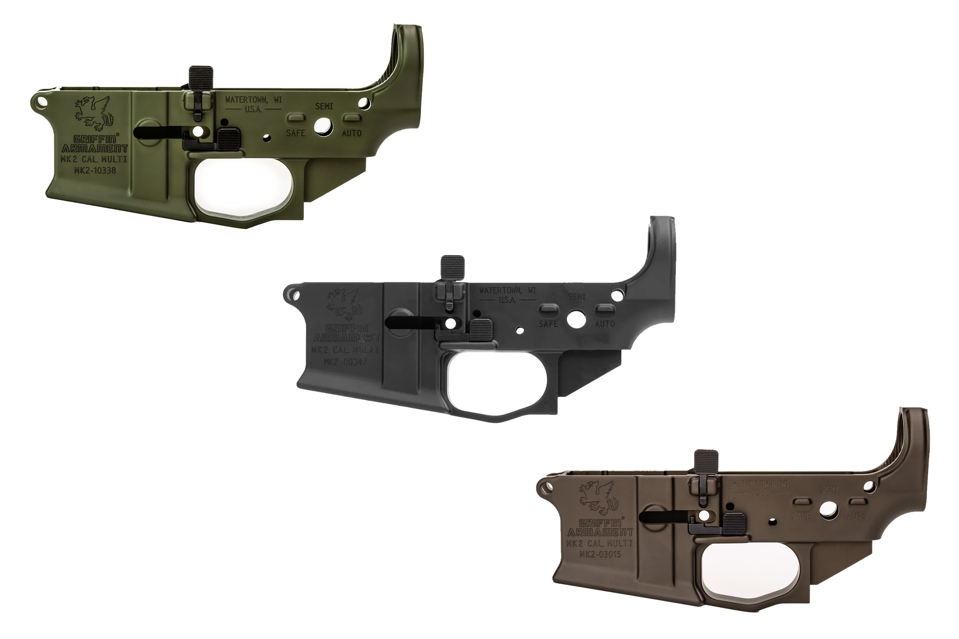 Griffin Armament MK2 AR-15 Ambidextrous Stripped Lower Receiver - BLEM