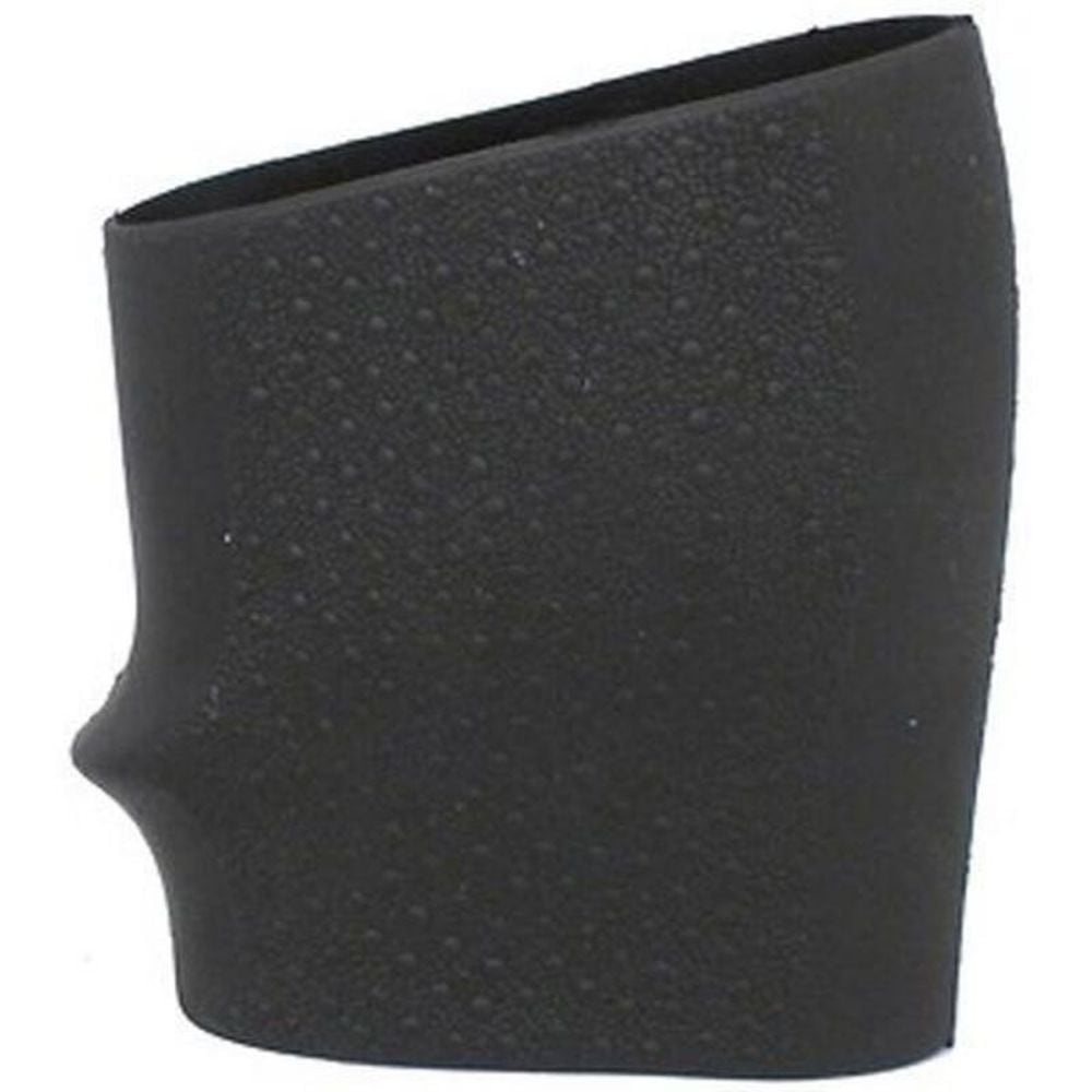 Hogue 18000 HandAll Jr. Grip Sleeve Small Size made of Rubber with Textured Black Finish & Finger Groove for Most 22, 25 & 38 Pistols