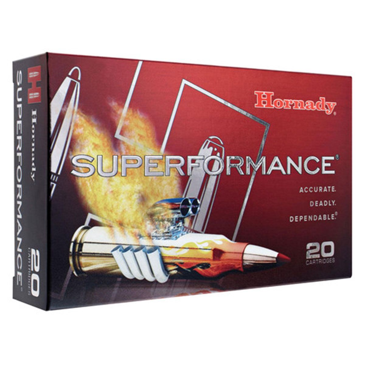 Hornady 81663 Superformance 6mm Rem 95 gr 3235 fps Super Shock Tip (SST) Rifle Ammo - 20 Rounds