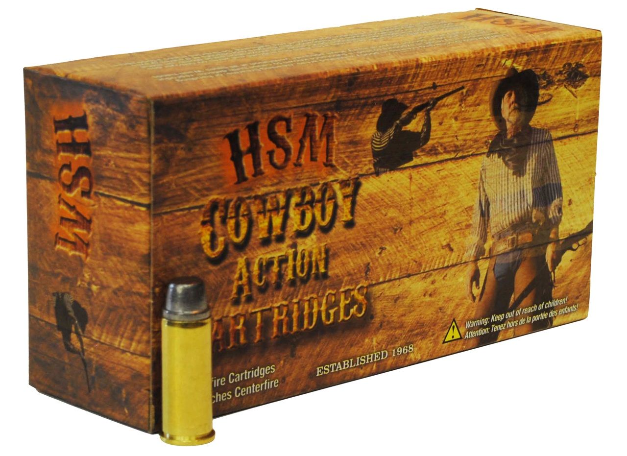 HSM 44S1N Cowboy Action 44 S&W Spl 240 gr 845 fps Semi Wadcutter (SWC) Handgun Ammo - 50 Rounds