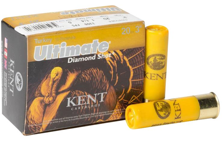 Kent Cartridge C203TK365 Ultimate Turkey 20 Gauge 3" 1 1/4 oz 1300 fps Diamond 5 Shot Shotgun Ammo - 10 Rounds