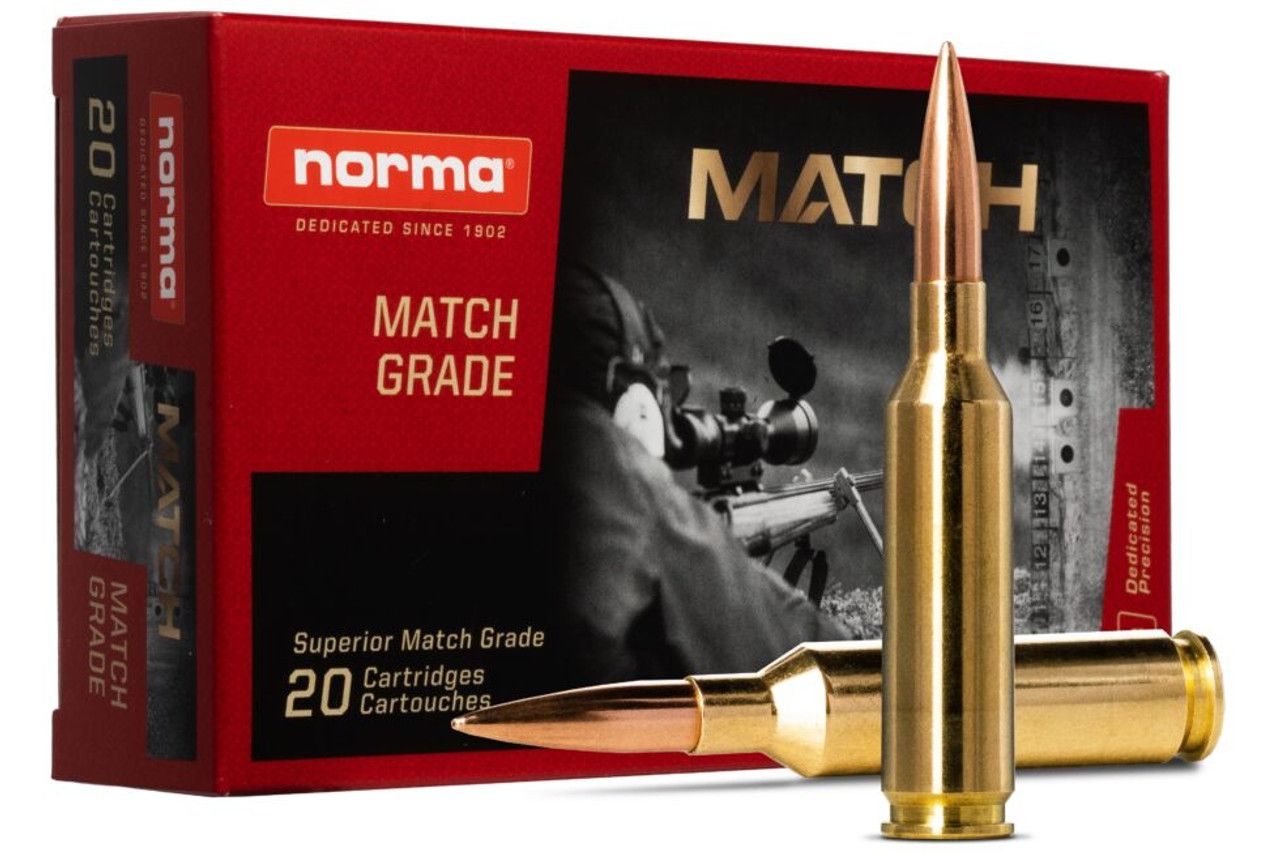 Norma Golden Target 6mm Creedmoor BTHP - 107Gr Rifle Ammo - 20 Rounds