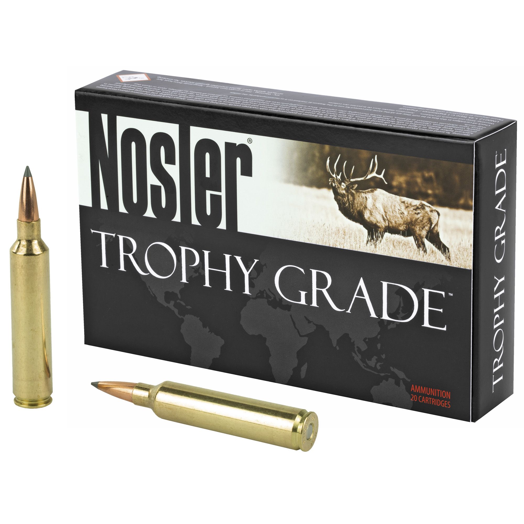 NOSLER Trophy Long Range 28 Nosler 175 Grain AccuBond Shotgun Ammo - 20 Rounds