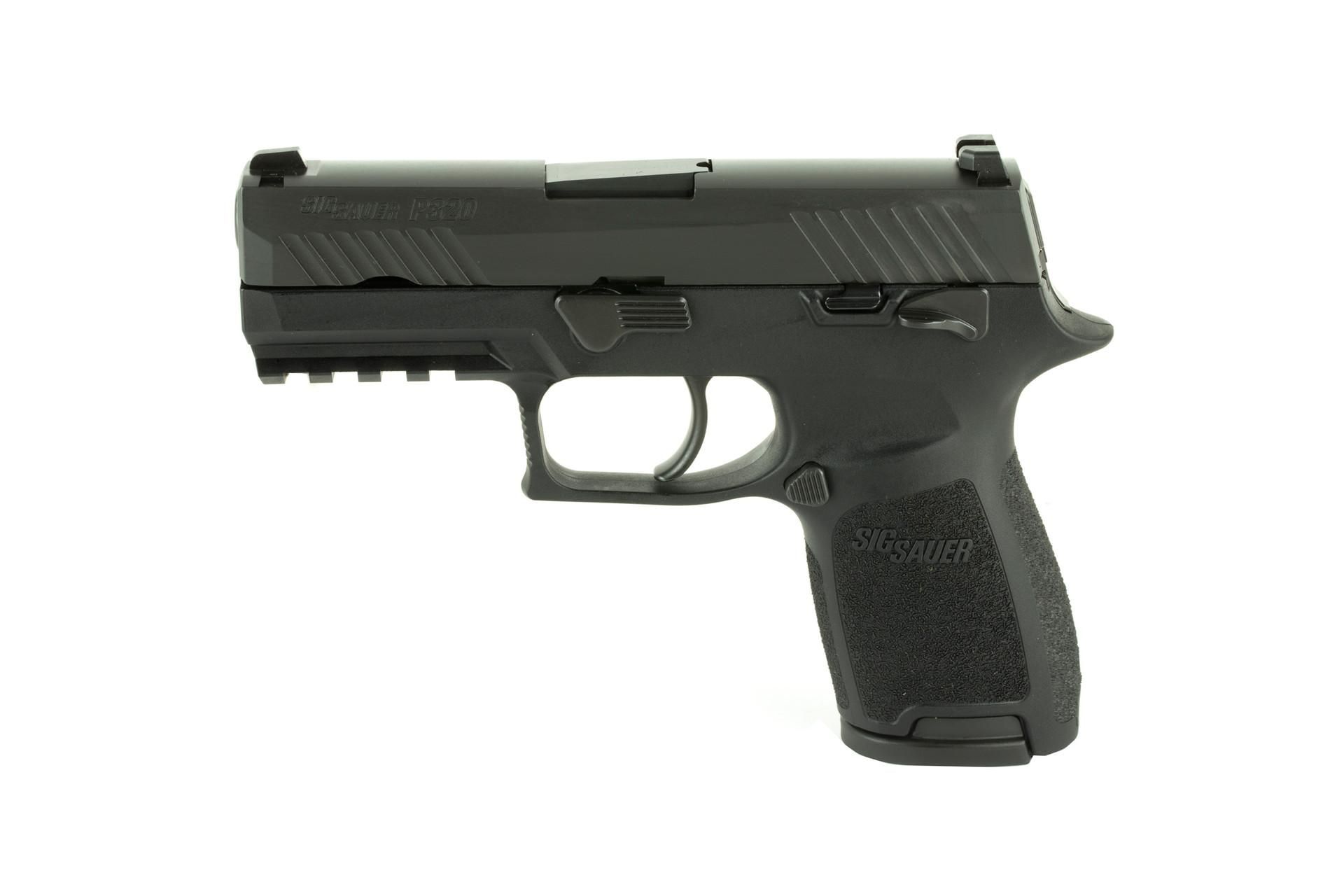 Sig P320 MA Compliant 3.9" 9MM 10Rd Compact Semi-Auto Pistol - Black