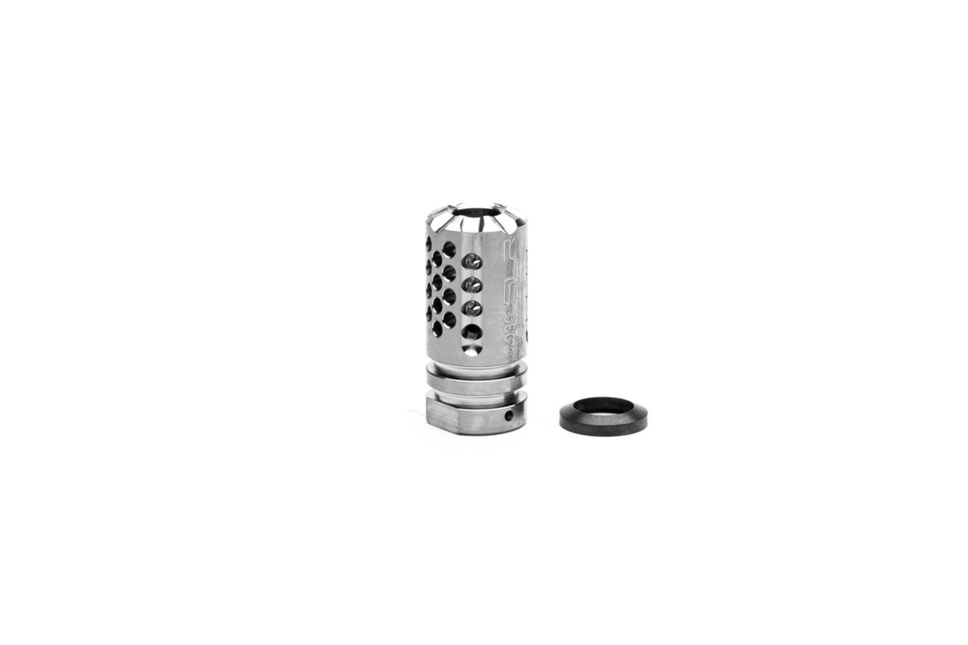 SLR Rifleworks Synergy Mini Comp 9mm 1/2x36 - Titanium