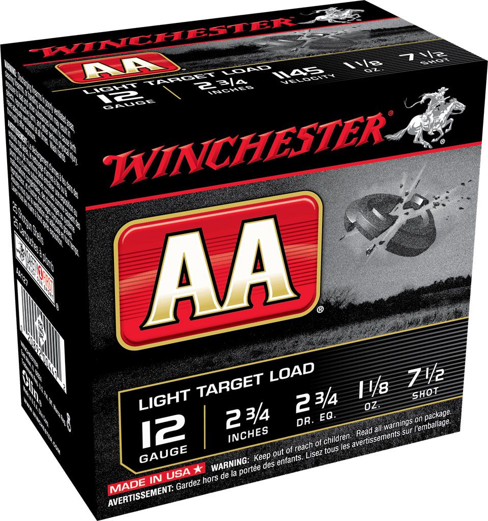 Winchester Ammo AAL127 AA Xtra-Lite 12 Gauge 2.75" 1 oz 7.5 Shot Shotgun Ammo - 25 Rounds