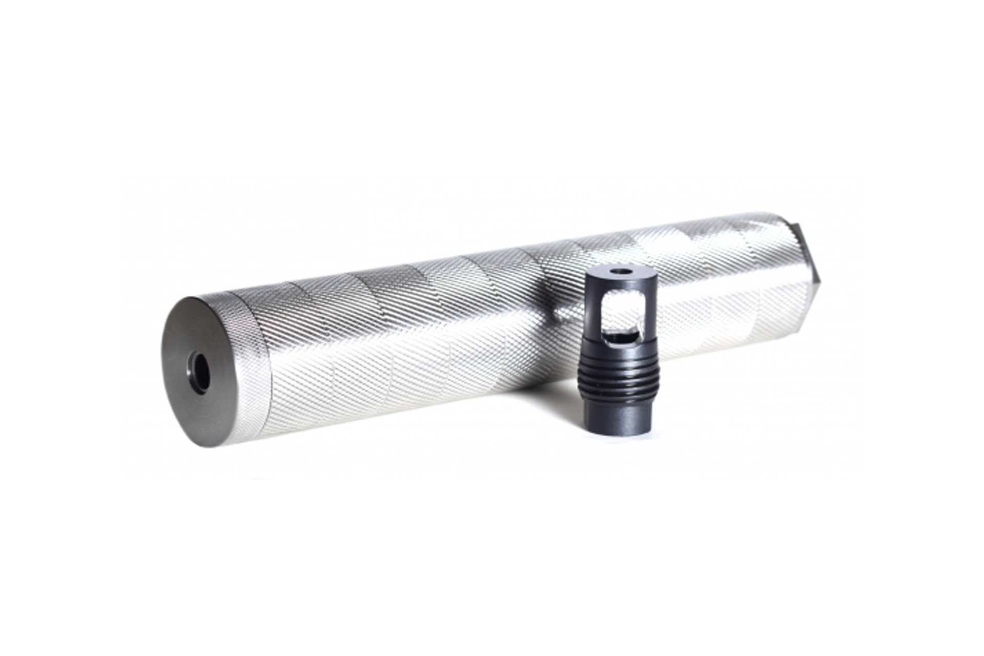 Advantage Arms 1.75x9 Modular 338 Lapua Suppressor - Stainless Steel