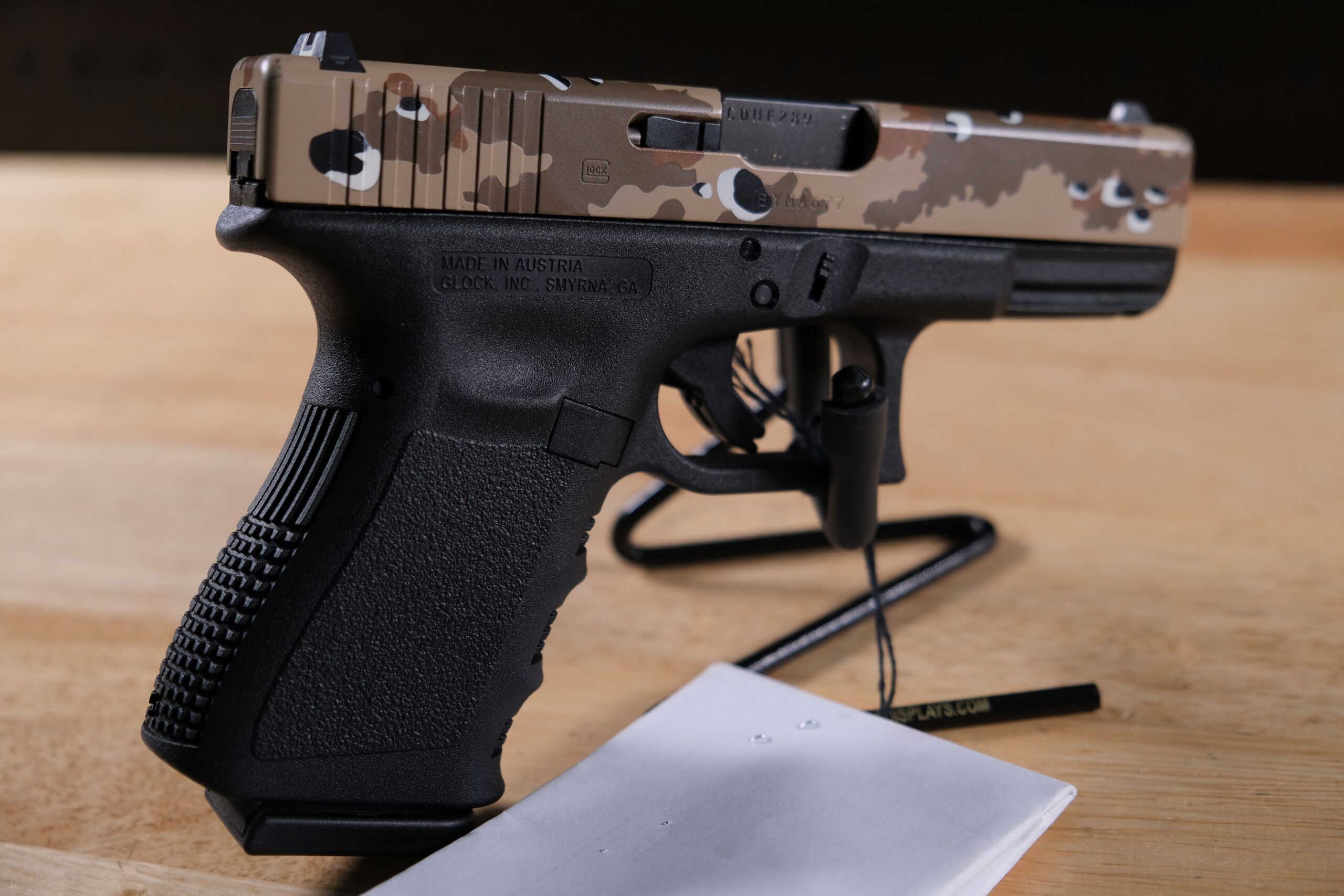 USED Glock 19 w/ Chip Camo Slide, 9mm Pistol 4.02' Semi-Auto