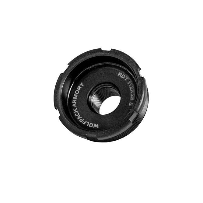 Wolfpack Armory RDT-S Direct-Thread HUB Adapter 1/2x28 - Black Nitride